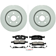 C1629161492 2-Wheel Set Front Brake Disc and Pad Kit, 350 mm QuietCast Series, Includes (1) Brake Pad Set and (2) Brake Disc