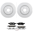 C1629361593 2-Wheel Set Front Brake Disc and Pad Kit, 330 mm QuietCast Series, Includes (1) Brake Pad Set and (2) Brake Disc