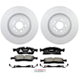 C1629361595 2-Wheel Set Front Brake Disc and Pad Kit, 350 mm QuietCast Series, Includes (1) Brake Pad Set and (2) Brake Disc