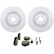 C1633141564 2-Wheel Set Front Brake Disc and Pad Kit, 340 mm QuietCast Series, Includes (1) Brake Pad Set and (2) Brake Disc