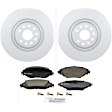 C1633A141564 2-Wheel Set Front Brake Disc and Pad Kit, 340 mm QuietCast Series, Includes (1) Brake Pad Set and (2) Brake Disc