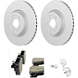 C1645531425 2-Wheel Set Front Brake Disc and Pad Kit, 320 mm QuietCast Series, Includes (1) Brake Pad Set and (2) Brake Disc
