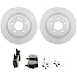 C1646361645 2-Wheel Set Brake Disc and Pad Kit, 295 mm QuietCast Series, Includes (1) Brake Pad Set and (2) Brake Disc