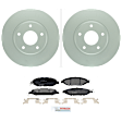 C1649401075 2-Wheel Set Front Brake Disc and Pad Kit, 289.7 mm QuietCast Series, Includes (1) Brake Pad Set and (2) Brake Disc