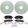 C1650401475 2-Wheel Set Brake Disc and Pad Kit, 282.6 mm QuietCast Series, Includes (1) Brake Pad Set and (2) Brake Disc