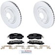 C1650401604 2-Wheel Set Front Brake Disc and Pad Kit, 296 mm QuietCast Series, Includes (1) Brake Pad Set and (2) Brake Disc