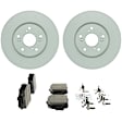 C1654261579 2-Wheel Set Front Brake Disc and Pad Kit, 293 mm QuietCast Series, Includes (1) Brake Pad Set and (2) Brake Disc
