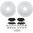 C1657161439 2-Wheel Set Rear Brake Disc and Pad Kit, 304.9 mm QuietCast Series, Includes (1) Brake Pad Set and (2) Brake Disc