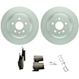 C1665201531 2-Wheel Set Rear Brake Disc and Pad Kit, 316 mm QuietCast Series, Includes (1) Brake Pad Set and (2) Brake Disc