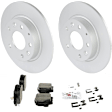 C1679341639 2-Wheel Set Rear Brake Disc and Pad Kit, 265 mm QuietCast Series, Includes (1) Brake Pad Set and (2) Brake Disc