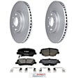 C1687281582 2-Wheel Set Front Brake Disc and Pad Kit, 320 mm QuietCast Series, Includes (1) Brake Pad Set and (2) Brake Disc
