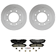 C1691201621 2-Wheel Set Rear Brake Disc and Pad Kit, 363 mm QuietCast Series, Includes (1) Brake Pad Set and (2) Brake Disc
