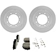 C1691201622 2-Wheel Set Rear Brake Disc and Pad Kit, 363 mm QuietCast Series, Includes (1) Brake Pad Set and (2) Brake Disc