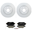 C1694361596 2-Wheel Set Front Brake Disc and Pad Kit, 320 mm QuietCast Series, Includes (1) Brake Pad Set and (2) Brake Disc