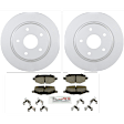 C1719161439 2-Wheel Set Rear Brake Disc and Pad Kit, 304.9 mm QuietCast Series, Includes (1) Brake Pad Set and (2) Brake Disc