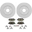 C1719161528 2-Wheel Set Rear Brake Disc and Pad Kit, 328 mm QuietCast Series, Includes (1) Brake Pad Set and (2) Brake Disc