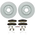 C1723261454 2-Wheel Set Front Brake Disc and Pad Kit, 319.7 mm QuietCast Series, Includes (1) Brake Pad Set and (2) Brake Disc