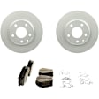 C1728341591 2-Wheel Set Front Brake Disc and Pad Kit, 280 mm QuietCast Series, Includes (1) Brake Pad Set and (2) Brake Disc