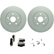 C1733501460 2-Wheel Set Front Brake Disc and Pad Kit, 296 mm QuietCast Series, Includes (1) Brake Pad Set and (2) Brake Disc