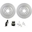C1734161631 2-Wheel Set Rear Brake Disc and Pad Kit, 320 mm QuietCast Series, Includes (1) Brake Pad Set and (2) Brake Disc