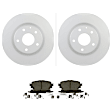 C1759341592 2-Wheel Set Front Brake Disc and Pad Kit, 295 mm QuietCast Series, Includes (1) Brake Pad Set and (2) Brake Disc