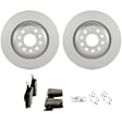C1761140046 2-Wheel Set Rear Brake Disc and Pad Kit, 309.9 mm QuietCast Series, Includes (1) Brake Pad Set and (2) Brake Disc