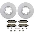 C1774201576 2-Wheel Set Front Brake Disc and Pad Kit, 308 mm QuietCast Series, Includes (1) Brake Pad Set and (2) Brake Disc
