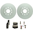 2016 Volkswagen Passat - 2-Wheel Set Rear Brake Disc and Pad Kit, 271.8 mm, 3.6L 6Cyl, QuietCast Series Includes (2) Disc and (1) Pad Set
