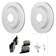 C1790531499 2-Wheel Set Rear Brake Disc and Pad Kit, 336 mm QuietCast Series, Includes (1) Brake Pad Set and (2) Brake Disc