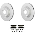 C1791531480 2-Wheel Set Front Brake Disc and Pad Kit, 320 mm QuietCast Series, Includes (1) Brake Pad Set and (2) Brake Disc