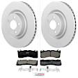 C1792531486 2-Wheel Set Front Brake Disc and Pad Kit, 352 mm QuietCast Series, Includes (1) Brake Pad Set and (2) Brake Disc