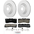 C1792531493 2-Wheel Set Front Brake Disc and Pad Kit, 380 mm QuietCast Series, Includes (1) Brake Pad Set and (2) Brake Disc