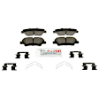 C1813281628 2-Wheel Set Rear Brake Disc and Pad Kit, 262 mm QuietCast Series, Includes (1) Brake Pad Set and (2) Brake Disc