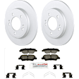 C1813531521 2-Wheel Set Rear Brake Disc and Pad Kit, 262 mm QuietCast Series, Includes (1) Brake Pad Set and (2) Brake Disc
