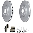 C1815281582 2-Wheel Set Front Brake Disc and Pad Kit, 320 mm QuietCast Series, Includes (1) Brake Pad Set and (2) Brake Disc