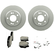 C1828281553 2-Wheel Set Front Brake Disc and Pad Kit, 280 mm QuietCast Series, Includes (1) Brake Pad Set and (2) Brake Disc