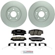 C1847321460 2-Wheel Set Front Brake Disc and Pad Kit, 320 mm QuietCast Series, Includes (1) Brake Pad Set and (2) Brake Disc