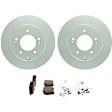 C1856281498 2-Wheel Set Brake Disc and Pad Kit, 284 mm QuietCast Series, Includes (1) Brake Pad Set and (2) Brake Disc