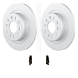 C1857531496 2-Wheel Set Rear Brake Disc and Pad Kit, 288 mm QuietCast Series, Includes (1) Brake Pad Set and (2) Brake Disc