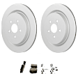 C1879531506 2-Wheel Set Rear Brake Disc and Pad Kit, 338 mm QuietCast Series, Includes (1) Brake Pad Set and (2) Brake Disc