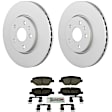 C1886531474 2-Wheel Set Front Brake Disc and Pad Kit, 321 mm QuietCast Series, Includes (1) Brake Pad Set and (2) Brake Disc
