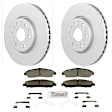 C1896531426 2-Wheel Set Front Brake Disc and Pad Kit, 321 mm QuietCast Series, Includes (1) Brake Pad Set and (2) Brake Disc