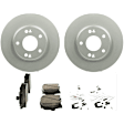C1912281553 2-Wheel Set Brake Disc and Pad Kit, 280 mm QuietCast Series, Includes (1) Brake Pad Set and (2) Brake Disc