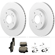 C1912531436 2-Wheel Set Front Brake Disc and Pad Kit, 280 mm QuietCast Series, Includes (1) Brake Pad Set and (2) Brake Disc