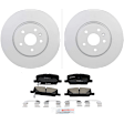 C2019251566 2-Wheel Set Front Brake Disc and Pad Kit, 300 mm QuietCast Series, Includes (1) Brake Pad Set and (2) Brake Disc