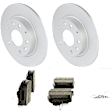 C2042341639 2-Wheel Set Rear Brake Disc and Pad Kit, 265 mm QuietCast Series, Includes (1) Brake Pad Set and (2) Brake Disc