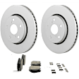 C2065531476 2-Wheel Set Front Brake Disc and Pad Kit, 298 mm QuietCast Series, Includes (1) Brake Pad Set and (2) Brake Disc
