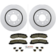 C2087201442 2-Wheel Set Front Brake Disc and Pad Kit, 349.9 mm QuietCast Series, Includes (1) Brake Pad Set and (2) Brake Disc