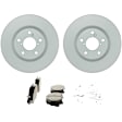 C2089261454 2-Wheel Set Front Brake Disc and Pad Kit, 319.7 mm QuietCast Series, Includes (1) Brake Pad Set and (2) Brake Disc