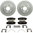 C2094281553 2-Wheel Set Brake Disc and Pad Kit, 280 mm FWD QuietCast Series, Includes (1) Brake Pad Set and (2) Brake Disc